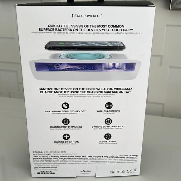 NEW Mophie UV sanitizer with wireless charging - Picture 2 of 4